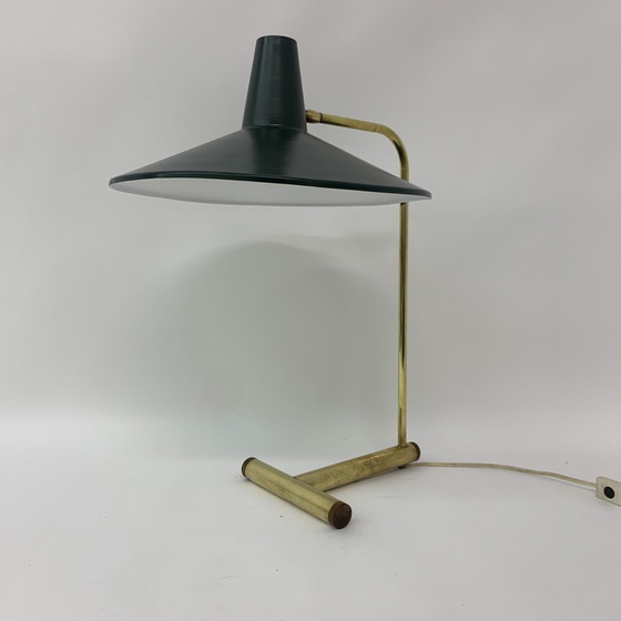 Image 1 of Rare Fifties Brass Table Lamp - 1950s