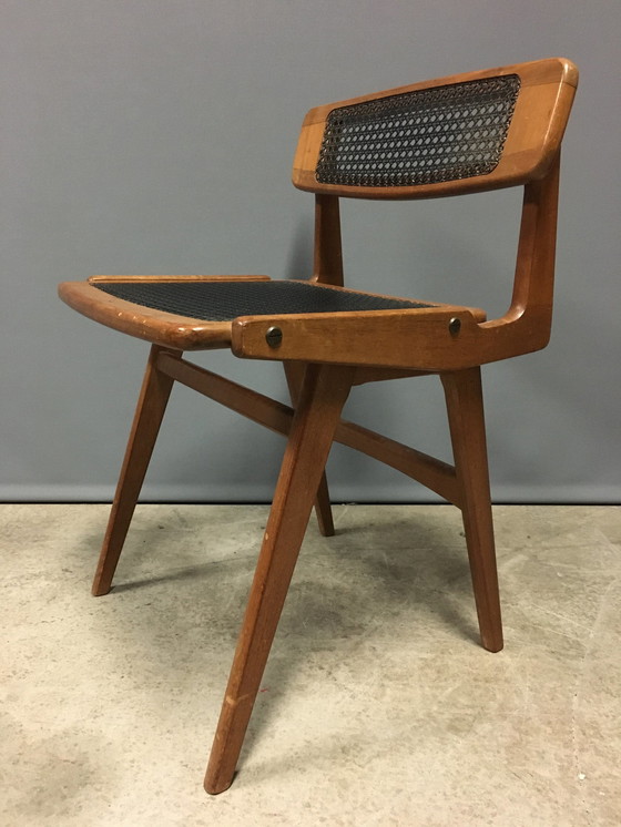 Image 1 of Roger Landault Chair And Coffee Table Set From The 1950’S.