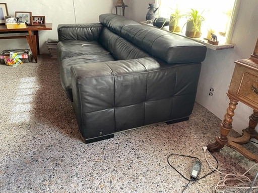 Natuzzi leather sofa