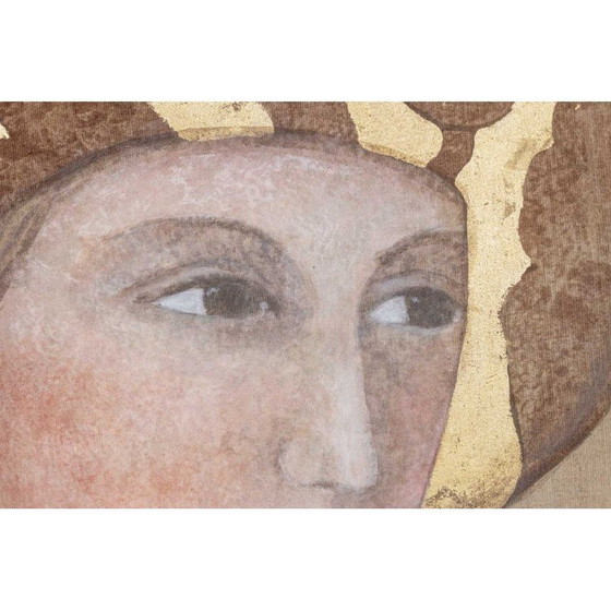 Image 1 of Cuadro antiguo que representa un rostro, Francia