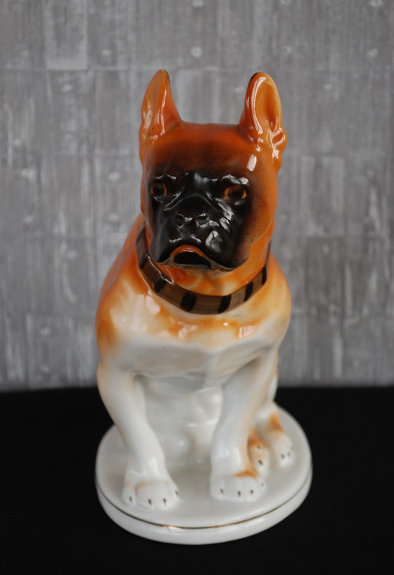 Image 1 of Lomonosov Lfz Bouledogue français Carlin Sculpteur V.s.drachinskaya