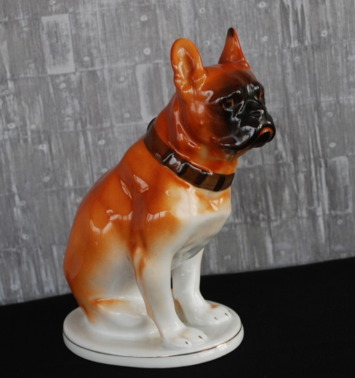 Lomonosov Lfz French Bulldog Pug Sculptor V.s.drachinskaya