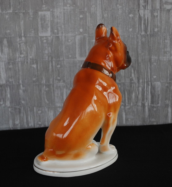 Image 1 of Lomonosov Lfz Bouledogue français Carlin Sculpteur V.s.drachinskaya