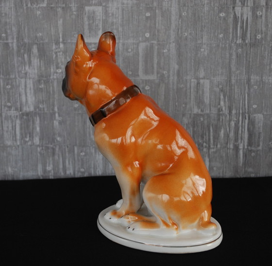 Image 1 of Lomonosov Lfz Bouledogue français Carlin Sculpteur V.s.drachinskaya