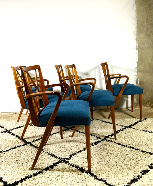 Set Of 6 Zijlstra Joure "Poly Z" Chairs, Abraham A. Patijn 