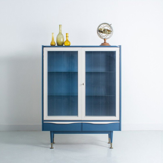 Image 1 of Vintage glass dresser with 2 drawers
