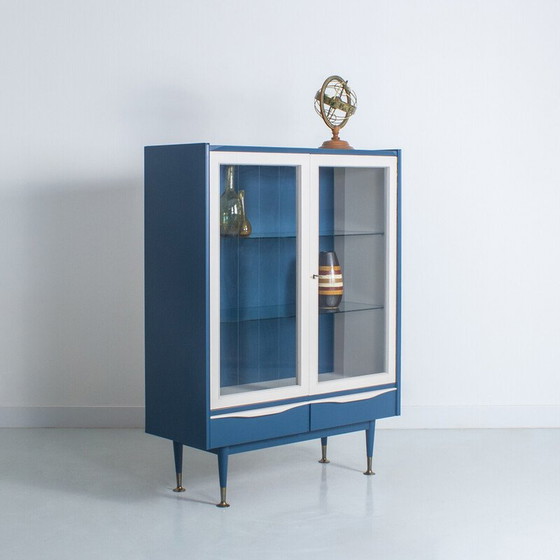 Image 1 of Vintage glass dresser with 2 drawers