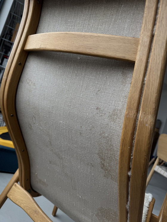 Image 1 of Poltrona Lamino svedese in lana vintage