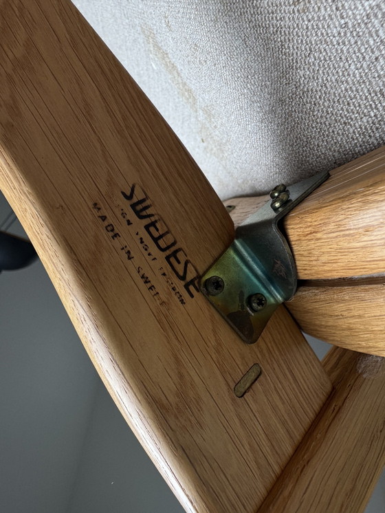 Image 1 of Poltrona Lamino svedese in lana vintage