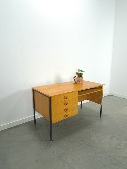 Veneer Hellerau Design Freestanding Desk With Drawers