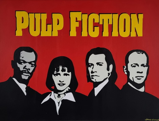 Frances Eckhardt- Pulp Fiction Painting 60X80 Cm