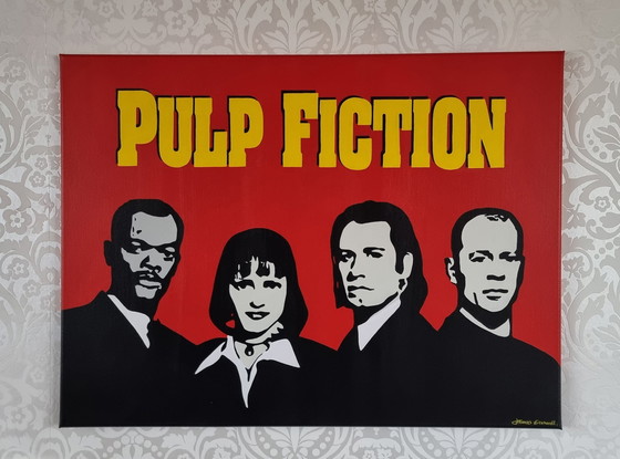 Image 1 of Frances Eckhardt- Pulp Fiction Painting 60X80 Cm