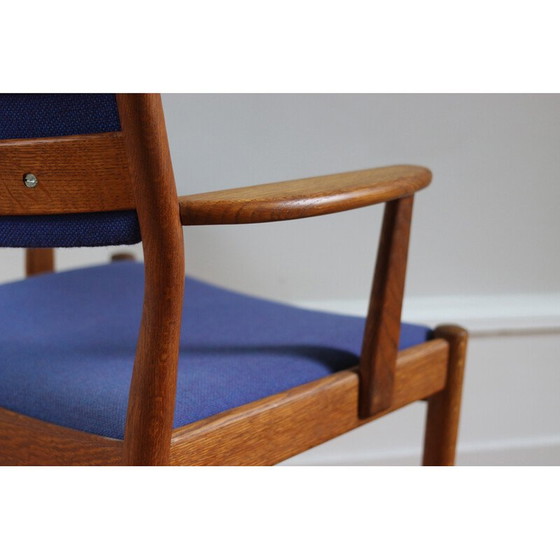 Image 1 of Pair of vintage model J72 armchairs in oak by Poul Volther, 1960