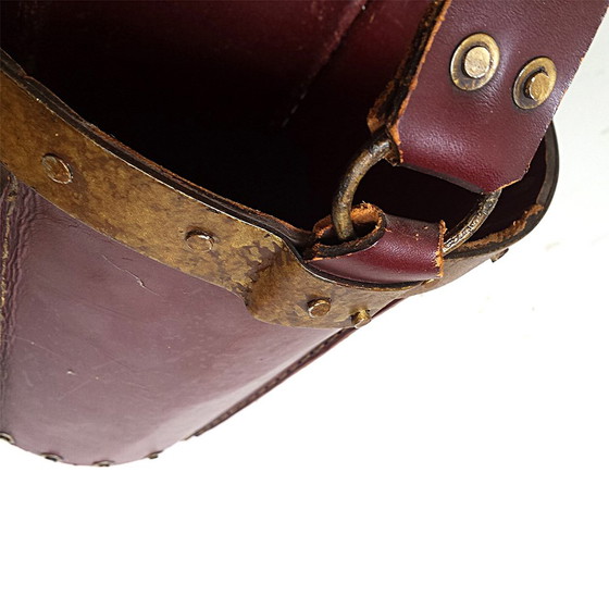 Image 1 of Mid-Century Spanish Leather Bucket