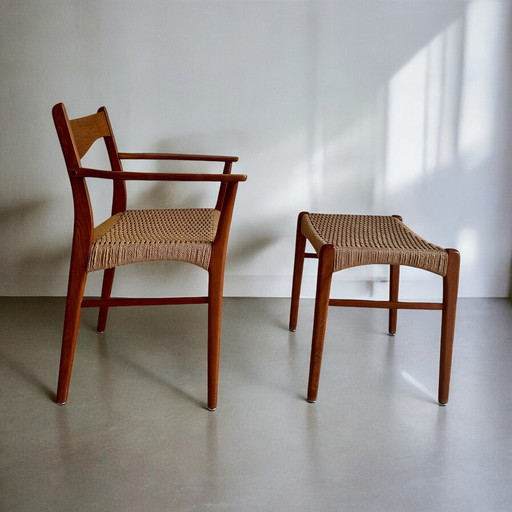 Mid - Century armchair by Arne Wahl Iversen for Glyngøre Stolefabrik