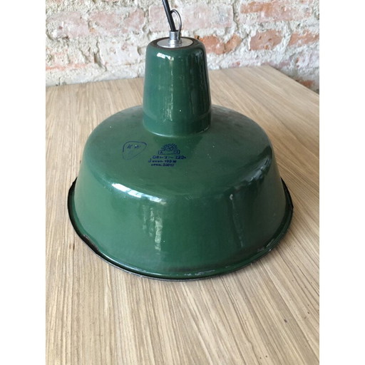 Industrial vintage pendant light from Wilkasy A23, 1960s