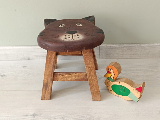 Antique Children's Stool