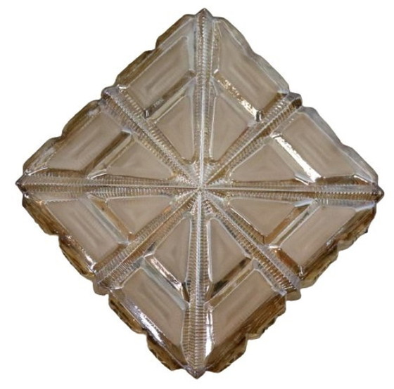 Image 1 of La nostra lampada da soffitto vintage Plafonniere color ambra