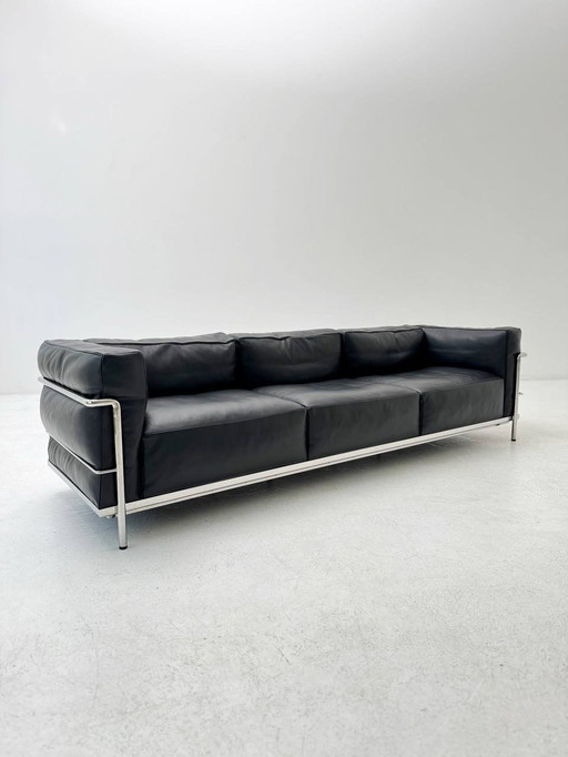 LC3 sofa by Le Corbusier for Cassina in mint condition