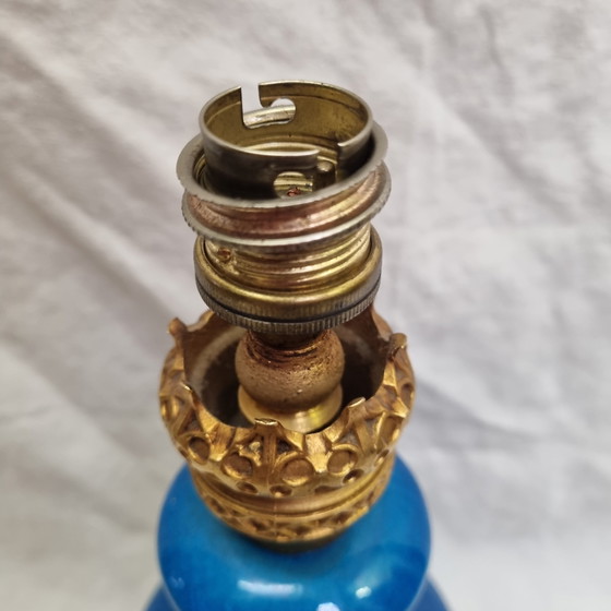 Image 1 of Blue Porcelain Lamp Late 19th century
