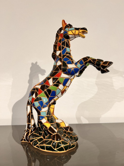 Mosaic Horse Figure