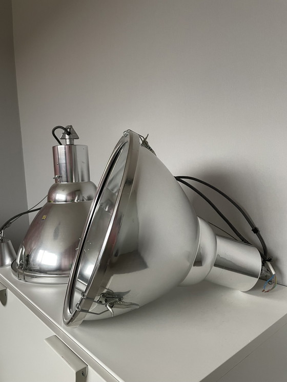 Image 1 of Ef Frantzen Lamp Set 2 Pieces Pendant Lamps Aluminum.