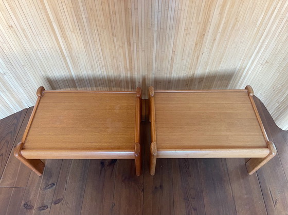 Image 1 of Set/2 Mid - Century Side Tables / Nightstands At Knoll