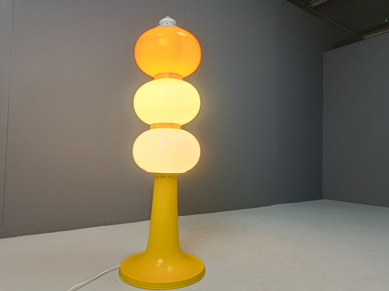 Image 1 of Mid Century Italian Glass Floor  Lamp, 1960S