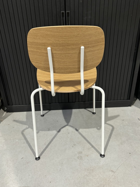 Image 1 of Sample Wooden Chair - Without Armrests - Natural Wood With Beige Legs