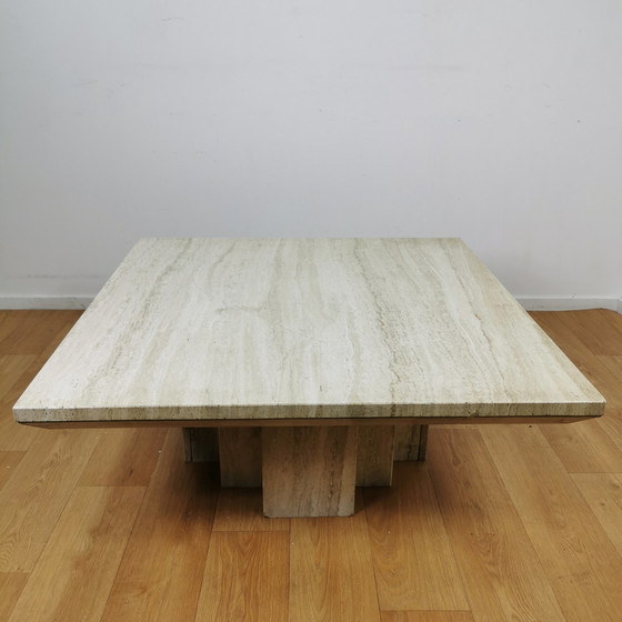 Image 1 of Mid - Century travertine coffee table