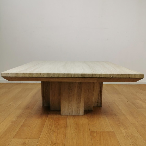 Image 1 of Mid - Century travertine coffee table