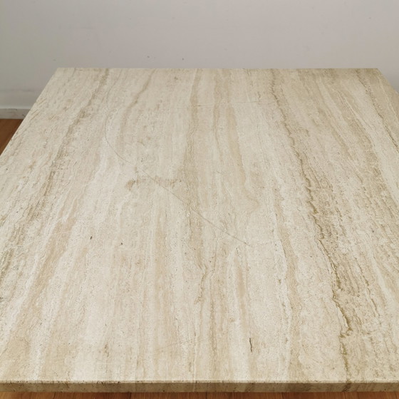 Image 1 of Mid - Century travertine coffee table