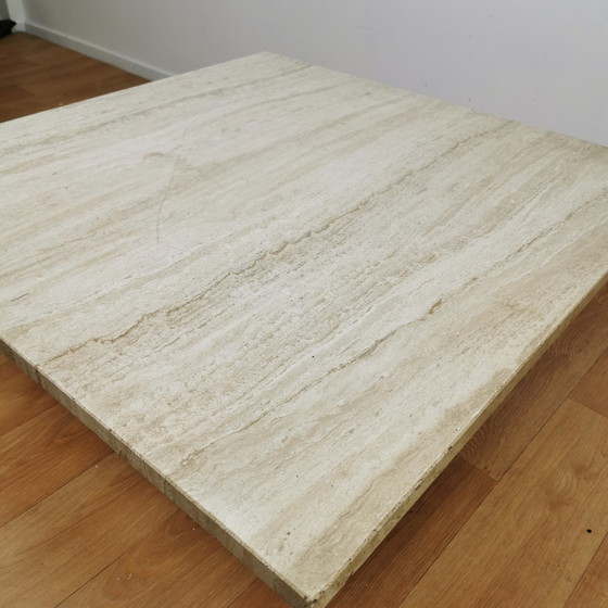 Image 1 of Mid - Century travertine coffee table