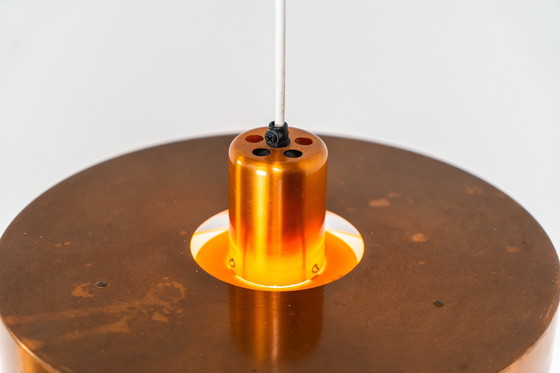 Image 1 of Copper “Roulette” Pendant Light By Jo Hammerborg For Fog & Mørup (Denmark, 1960S).