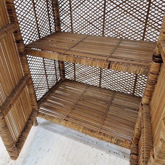 Image 1 of Vintage bamboo and rattan credenza, Italy 1970