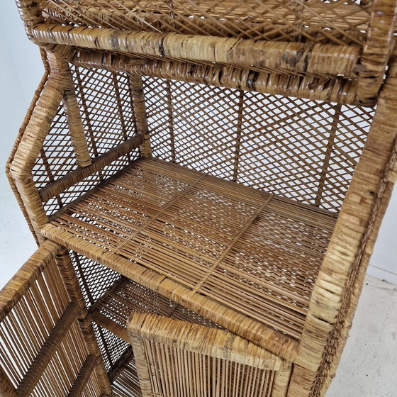 Image 1 of Vintage bamboo and rattan credenza, Italy 1970