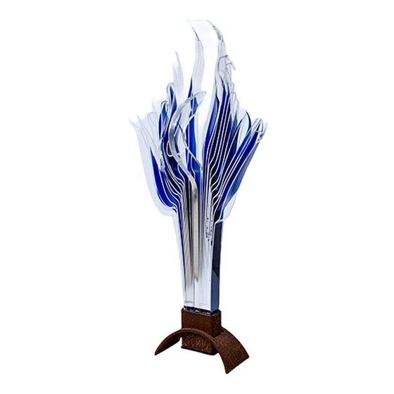 Image 1 of Abstract Perspex Sculpture Table Lamp