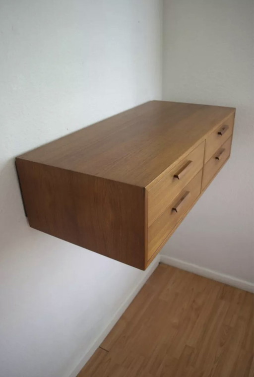 Teak Wall Drawer Module By Kai Kristiansen For Feldballes Møbler, 1960S