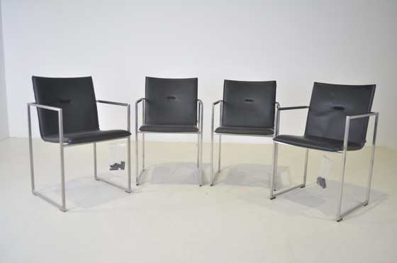 Image 1 of 4x Arco Frame chairs.