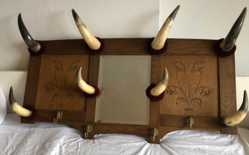 Folklore Coat Rack With Cowhorns