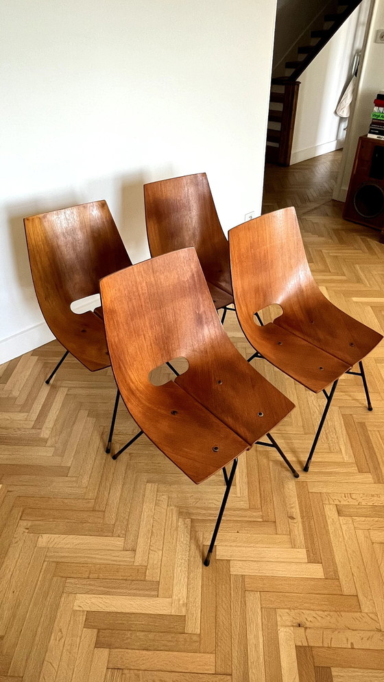 Image 1 of 4x "Medea" Chairs by Vittorio Nobili