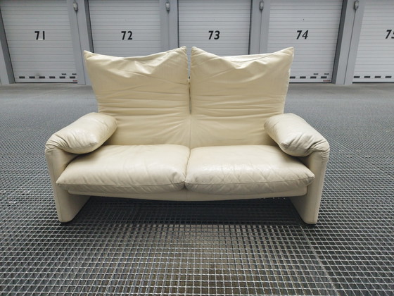 Image 1 of Cassina Maralunga 2 seater cream/yellow