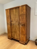 Art deco hanging and shelving cabinet