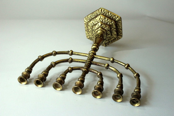 Image 1 of Menorah made of brass Candlestick 7-armed