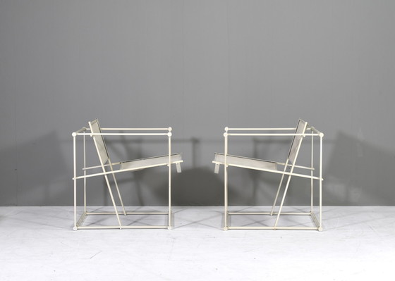 Image 1 of 2x Radboud van Beekum FM60 Cube chairs by PASTOE – Netherlands, 1981