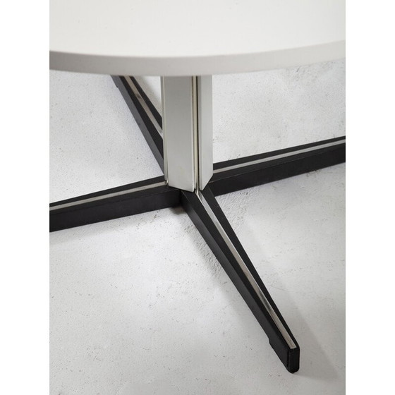 Image 1 of Vintage ND150 dining set in chromed steel tube and wood by Nanna Ditzel for Kolds Savvaerk, Denmark 1950