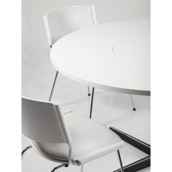Image 1 of Vintage ND150 dining set in chromed steel tube and wood by Nanna Ditzel for Kolds Savvaerk, Denmark 1950