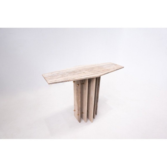 Image 1 of Vintage travertine console, Italy