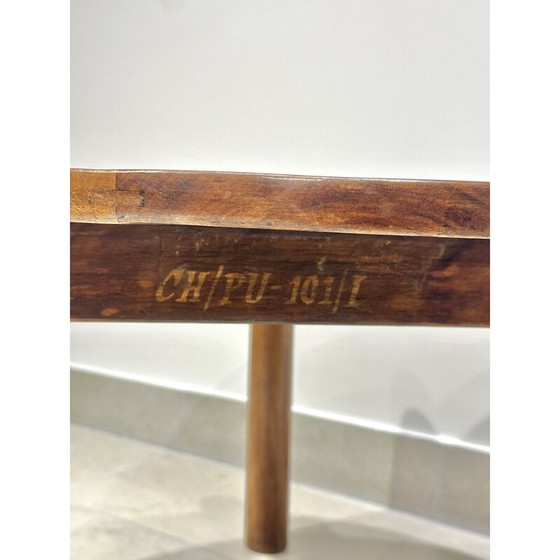 Image 1 of Vintage round coffee table by Pierre Jeanneret
