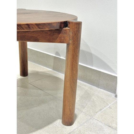 Image 1 of Vintage round coffee table by Pierre Jeanneret